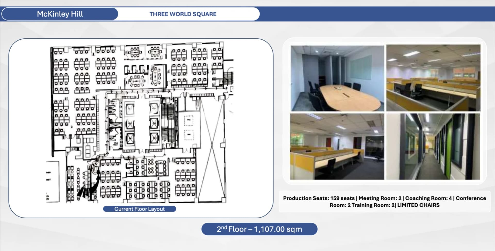 Three World Square | 1107sqm Office Space for Rent in Taguig City - Mckinley