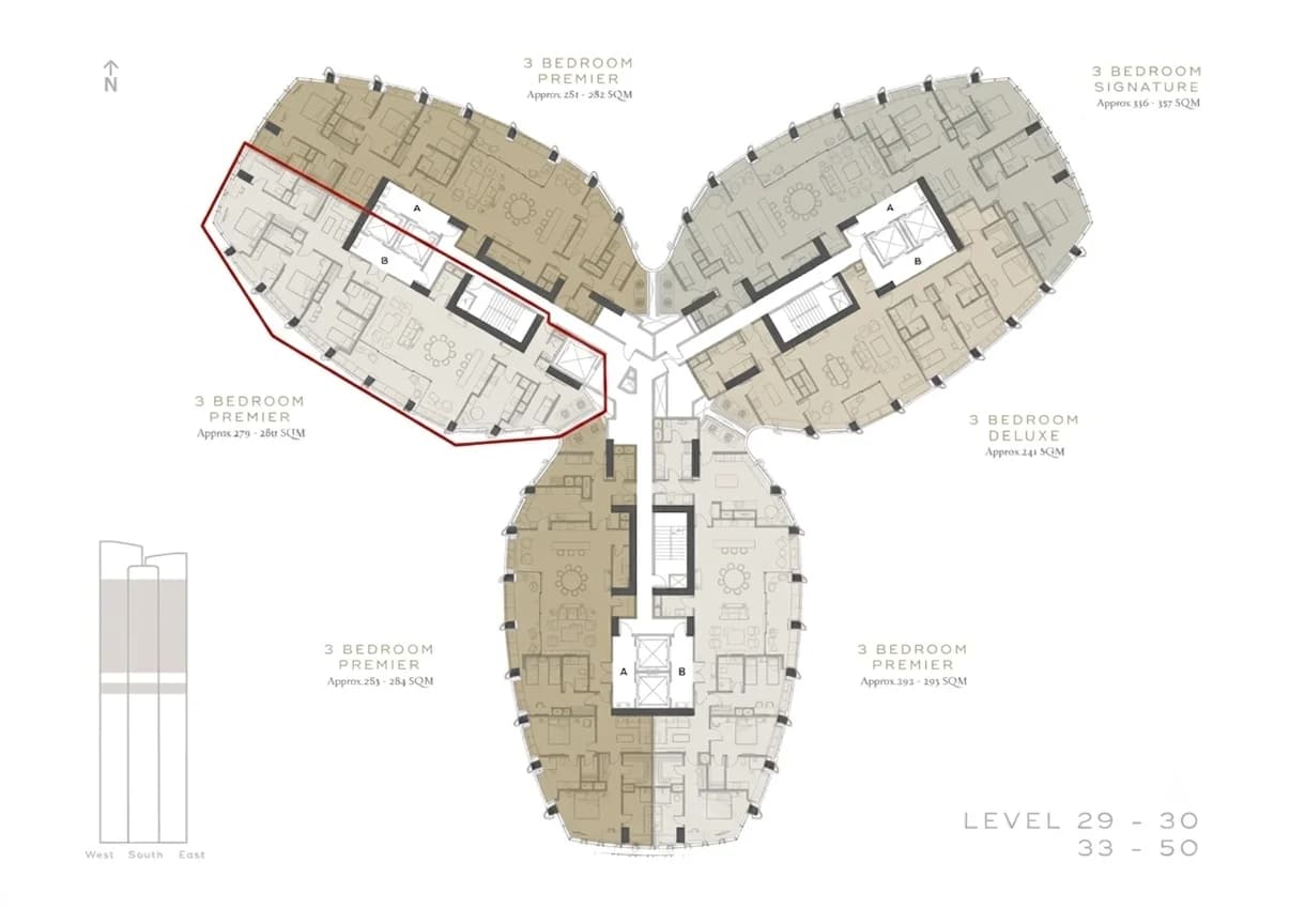 Aurelia Residences In Bgc Fort Bonifacio | 3BR 280sqm Condo for Sale in Taguig City - Bgc