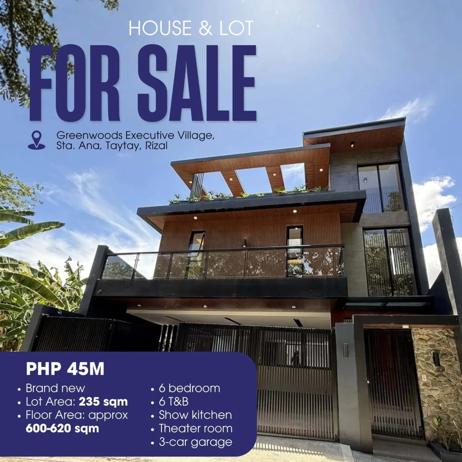 Greenwoods Executive Village | 6BR 620sqm House & Lot for Sale in Rizal
