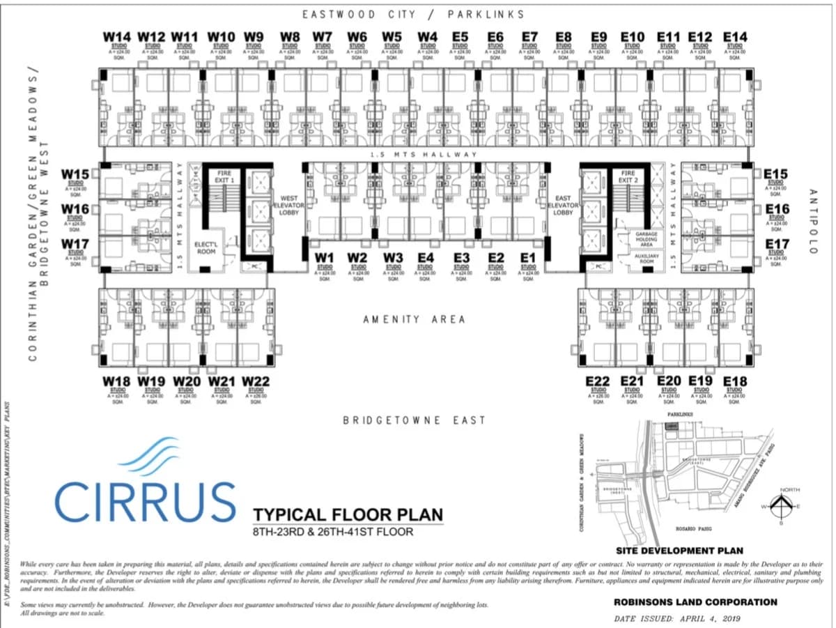 Cirrus | Studio 24sqm Condo for Sale in Pasig City