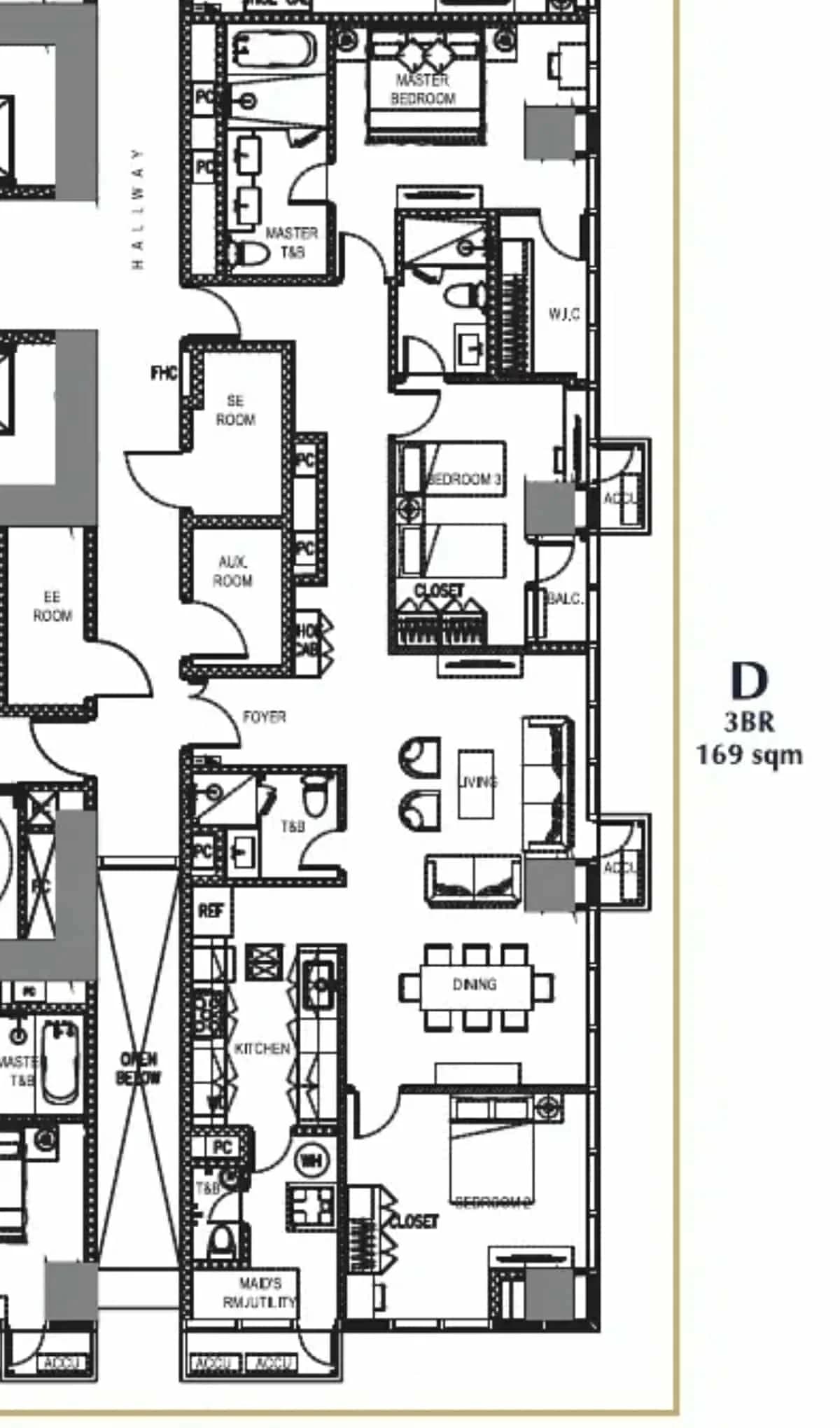 The Seasons Residences | 3BR 169sqm Condo for Sale in Taguig City - Bgc