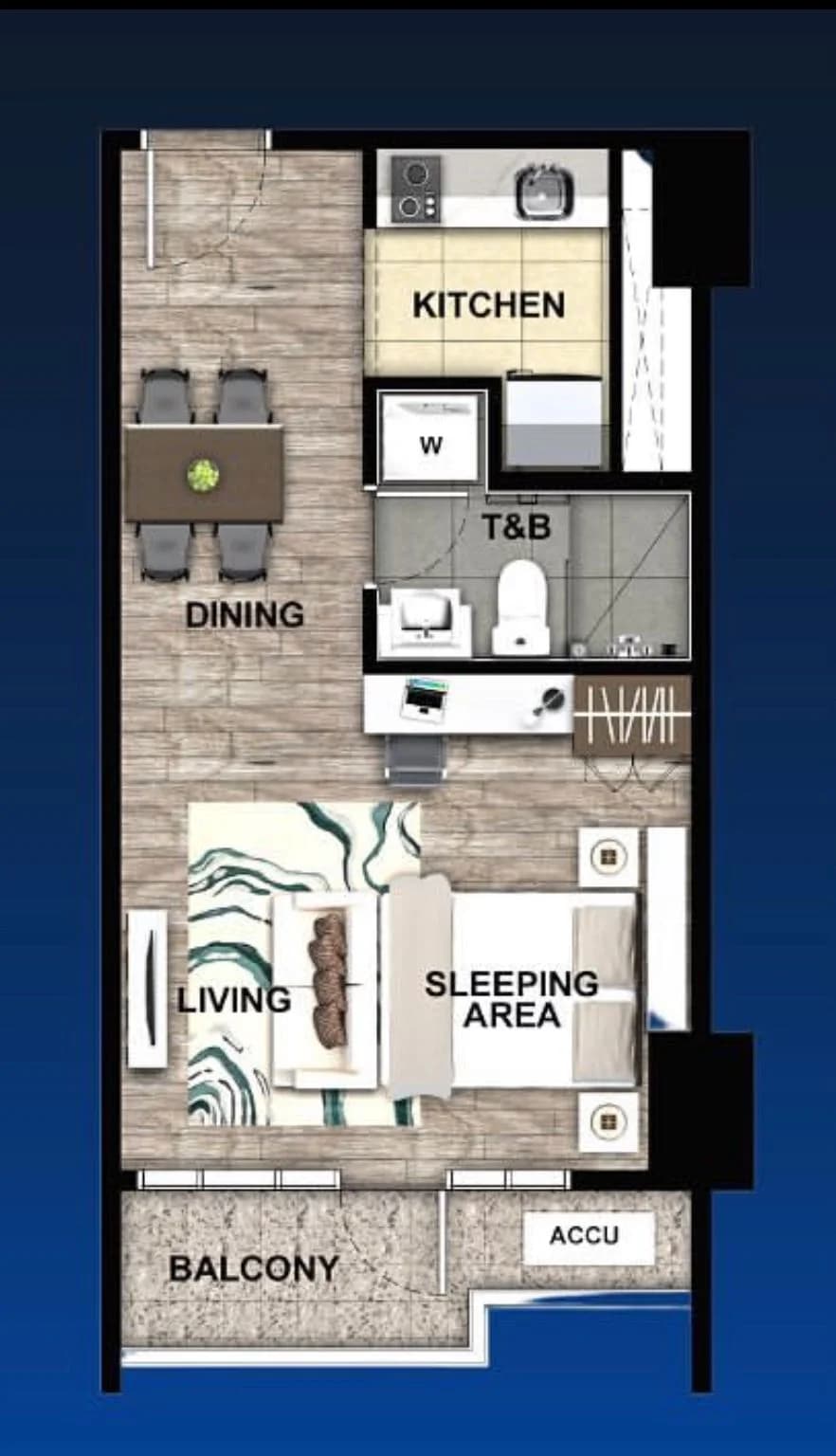 Uptown Arts Residence | Studio 41sqm Condo for Sale in Taguig City - Bgc