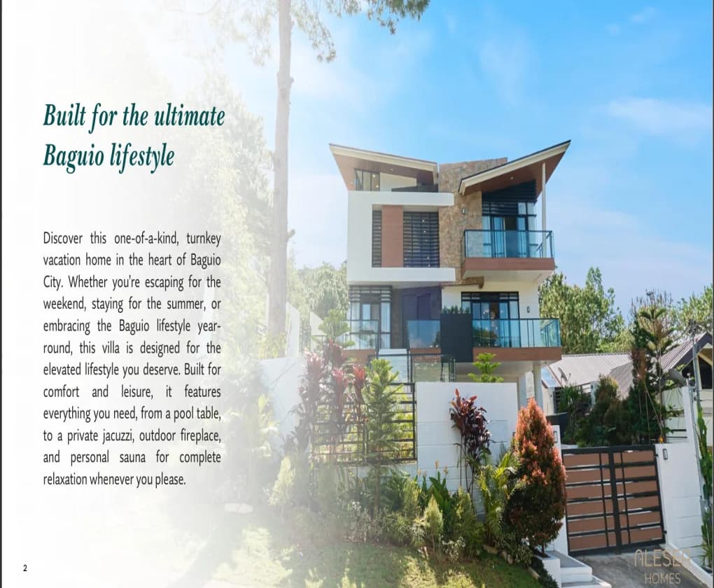 Summer Villa In Woodsgate Subdivision Baguio | 5BR 568sqm House & Lot for Sale in Baguio City