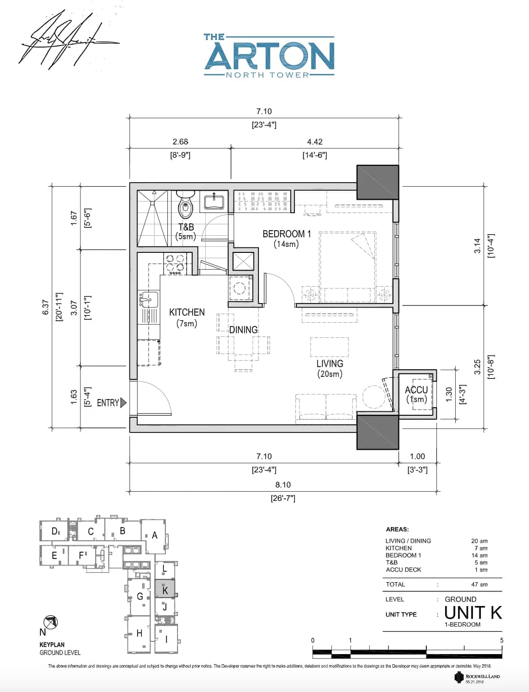 Arton By Rockwell | 1BR 47sqm Condo for Sale in Quezon City