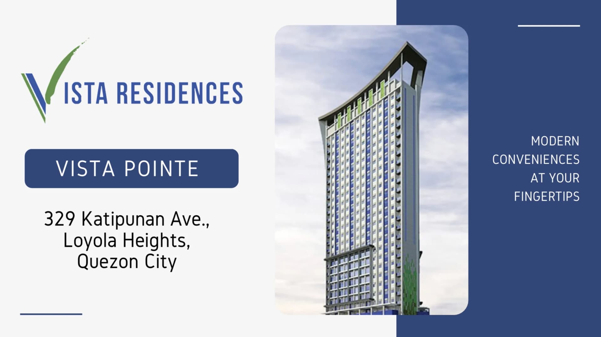 Vista Pointe | 1BR 62sqm Condo for Sale in Quezon City