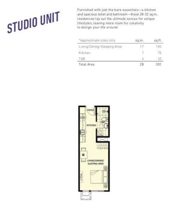Callisto | Studio 28sqm Condo for Sale in Makati City