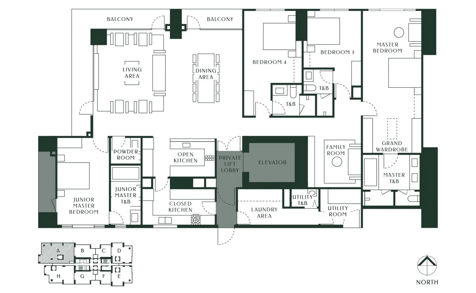 The Velaris Residences (north Tower) | 4BR 275sqm Condo for Sale in Pasig City