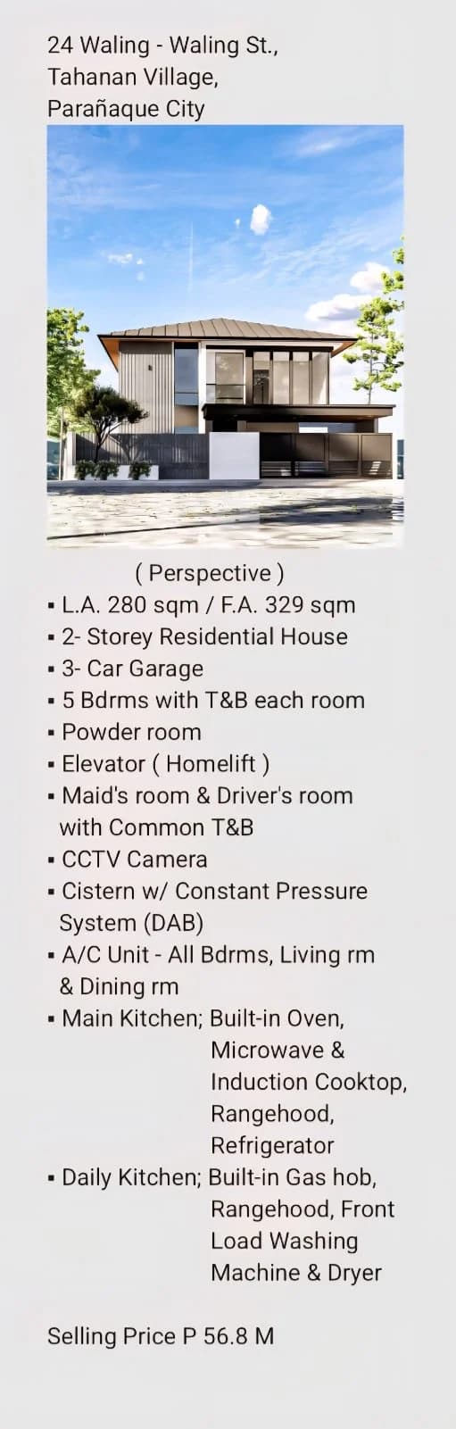 Tahanan Village | 5BR 329sqm House & Lot for Sale in Parañaque City